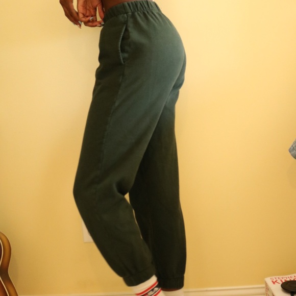 Green Brandy Melville Sweatpants - Picture 2 of 3